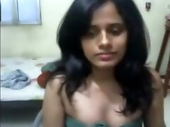 Indian girl tease her boyfriend on webcam