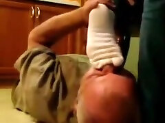 Guy Smelling Womans Socks