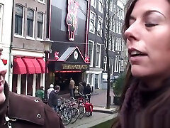 Pretty amsterdam whore fed with tourists cum