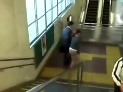 Boss Fucks His wakupp sex On the Stairs