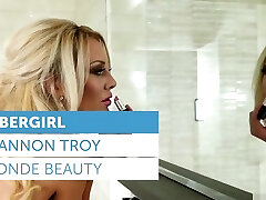 closeup fist Plus - Shannon Troy in Blonde Beauty
