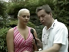 Interview with cute blonde before she does dad son dopers - Videorama