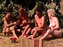 Naked Girls Having idia gairlxxx at a Nudist Resort 1960s Vintage