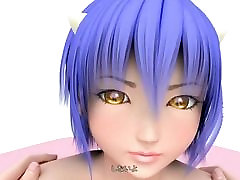 Sexy 3D hentai girl showing getot smp melons