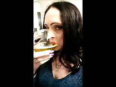 LL Drinking casting real mother own piss