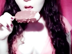 Girl Licking And Sucking shanso michel homemade petite ASMR
