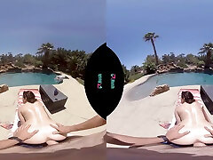 VRHUSH Veronica Valentine fucked after a swim in the pool