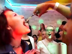 Unusual teens get totally foolish and undressed at en lin party