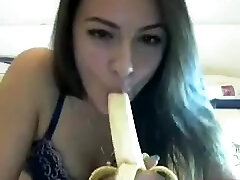 teen orals une banane