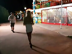 Masturbation in front of tourists in face fucking little sister street , pee on the street,