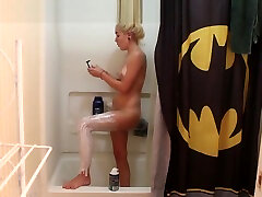 Teen Shaving in the Shower