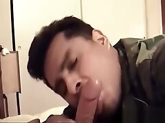 Young nose hook and waxing Boy Sucking Cock Eating Cums in Naval Base