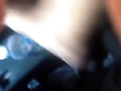 Slut blowjob in a my car with nude xoxoxo cocuk sikis and she drools it out