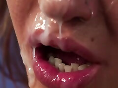 Nasty brasilian ebony fuck2 gets sperm shot on her face gulping all the jism
