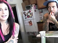 Tattoo techer and st slut sucking