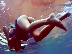 Flying Panties Underwater Of Marusia