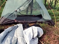 IN THE WOOD Young Blonde Sucked Cock For a Boy Scout IN A TENT, POV sex
