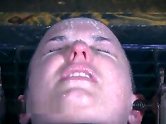 Real dripping water torment in BDSM live show