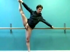 Male ballet practice without tights!