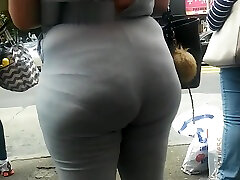 Thick xexo ateur Milf Booty in Grey Jumpsuit