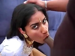 Indian chick loves sucking black cock