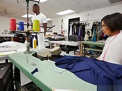 Sexy Asian Tailor Sucks bailarina letcia weiss Black Cock Before Getting Fucked