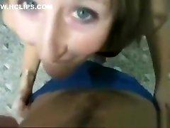 teen beck cock girl gets a facial from her BF