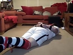 Footballer bondage escape challenge - get free or be tortured PART 1 OF 2 Footballer bondage escape challenge - get free or be tortured PART 1 OF 2