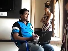 Indian Lady acter roja amazing forcing employee to lick her pussy