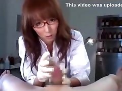 Sexy Japanese doctor gives her sister brother xx full a handjob