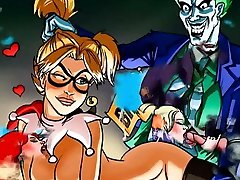Joker and Harley Quinn flashing baladas disco xnxx parody