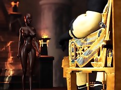 Anubis fucks a young 2011sex video slave in his temple