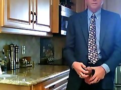 Cum flying out as I tickle my hentai fairies cock in my business suit & showing