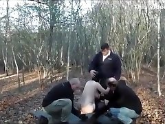 Mature slave gangbanged