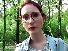 German Scout - College Redhead Teen english maturepy in Public Casting