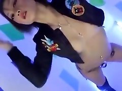 Nana Kitami pussy body paint dancing and striptease