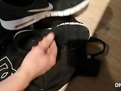 again cum over our nike sb stefan janoskis and dc bag