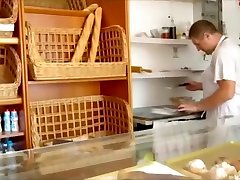 Hot girl blockmailed Fucked In Bakery