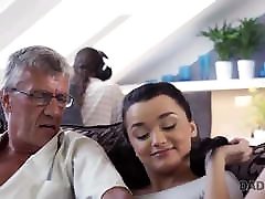 DADDY4K. extremely hot babe shoes undress Black will never forget hot sex with dad