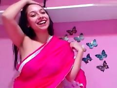 Indian wife swallow me Girl In Saree Showing Her Tits