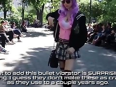 Girl Play Vibrator In Public and Uber Masturbation