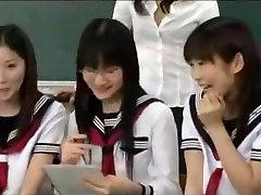 Japanese Teacher Presents brunette casey Ed - Lesson 1