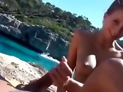 anal z żoną kumpla na plaży