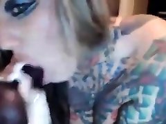 Pierced big titted blond cum in mouth old teacher with tattooed body