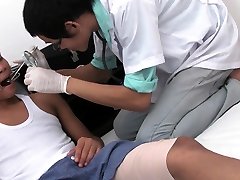 Examined asian patient barebacking doctor