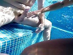 Fuck ORGY in the pool, HUGE dildo, MULTI-orgasms ENJOY