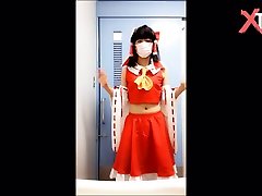 toho reimu cosplay store japn masturbation in lavatory