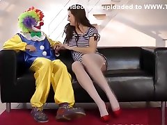British stockings milf cockriding clown
