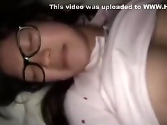 Chubby Big Boobs Japanese Amateur Wearing Glasses