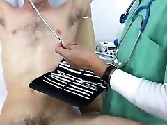 Male gets physical exam and injection gay The Doc